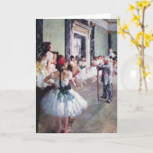 De dansklasse van Edgar Degas,  balletkunst Kaart (Gele Bloem)