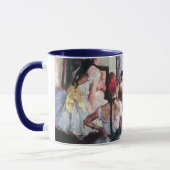 De dansklasse van Edgar Degas,  balletkunst Mok (Links)