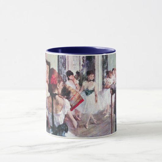 De dansklasse van Edgar Degas, balletkunst Mok (Midden)