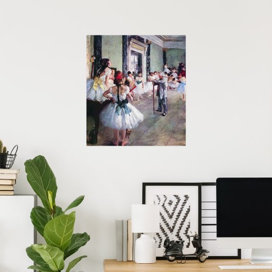 De dansklasse van Edgar Degas,  balletkunst Poster (Thuiskantoor)