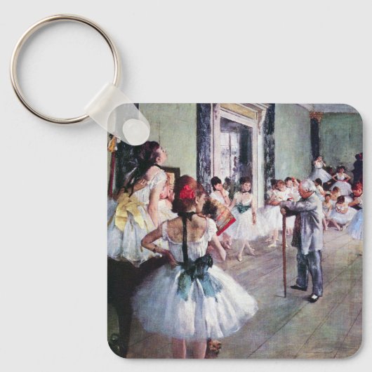 De dansklasse van Edgar Degas,  balletkunst Sleutelhanger (Voorkant)
