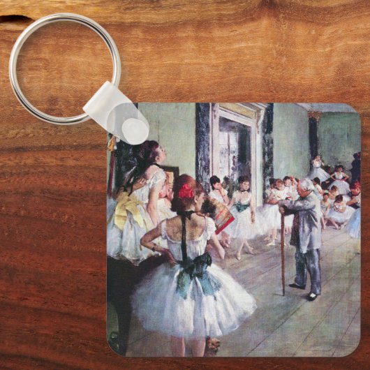De dansklasse van Edgar Degas,  balletkunst Sleutelhanger (Voorkant)