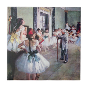 De dansklasse van Edgar Degas, balletkunst Tegeltje