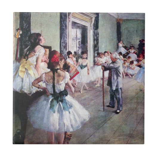 De dansklasse van Edgar Degas, balletkunst Tegeltje (Voorkant)