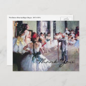 De dansklasse van Edgar Degas Briefkaart (Voorkant / Achterkant)