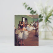 De dansklasse van Edgar Degas Briefkaart (Staand voorkant)