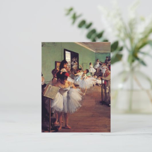 De dansklasse van Edgar Degas Briefkaart (Staand voorkant)