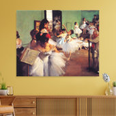 De dansklasse van Edgar Degas Canvas Afdruk (Insitu (Woonkamer))