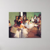 De dansklasse van Edgar Degas Canvas Afdruk (Voorkant)