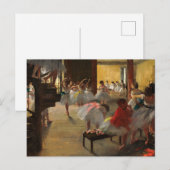 De dansklasse van Edgar Degas Feestdagenkaart (Voorkant / Achterkant)