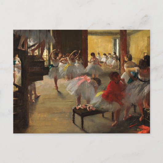 De dansklasse van Edgar Degas Feestdagenkaart (Voorkant)