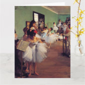 De dansklasse van Edgar Degas Kaart (Gele Bloem)
