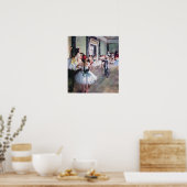 De dansklasse van Edgar Degas Poster (Keuken)