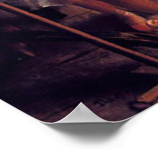 De dansklasse van Edgar Degas Poster (Hoek)