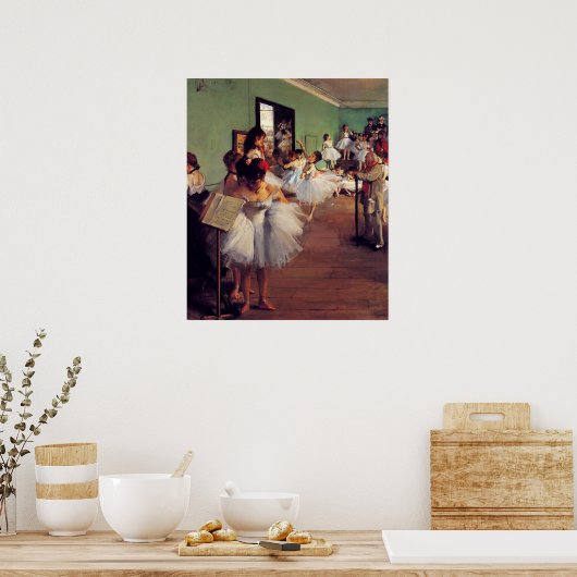 De dansklasse van Edgar Degas Poster (Keuken)