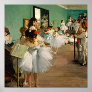 De dansklasse van Edgar Degas Poster