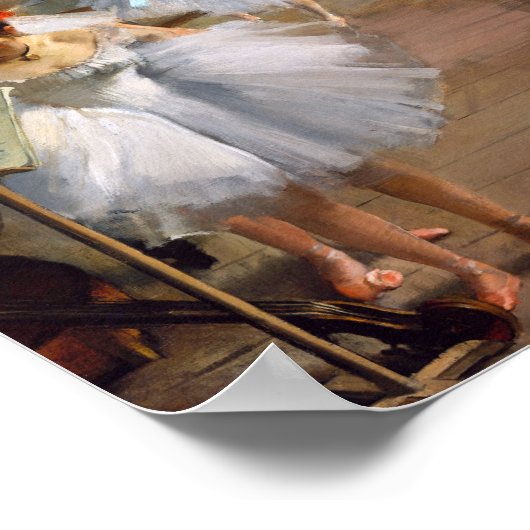 De dansklasse van Edgar Degas Poster (Hoek)