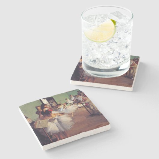 De dansklasse van Edgar Degas Stenen Onderzetter (Zijkant)
