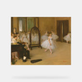De dansles (1870) Edgar Degas Acryl Bord (Voorkant)