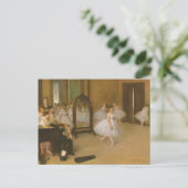 De dansles (1870) Edgar Degas Briefkaart (Staand voorkant)