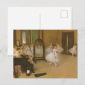De dansles (1870) Edgar Degas Briefkaart (Voorkant / Achterkant)