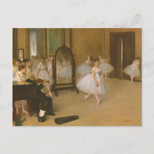De dansles (1870) Edgar Degas Briefkaart (Voorkant)