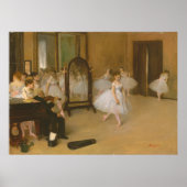 De dansles (1870) Edgar Degas Poster (Voorkant)