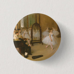 De dansles (1870) Edgar Degas Ronde Button 3,2 Cm