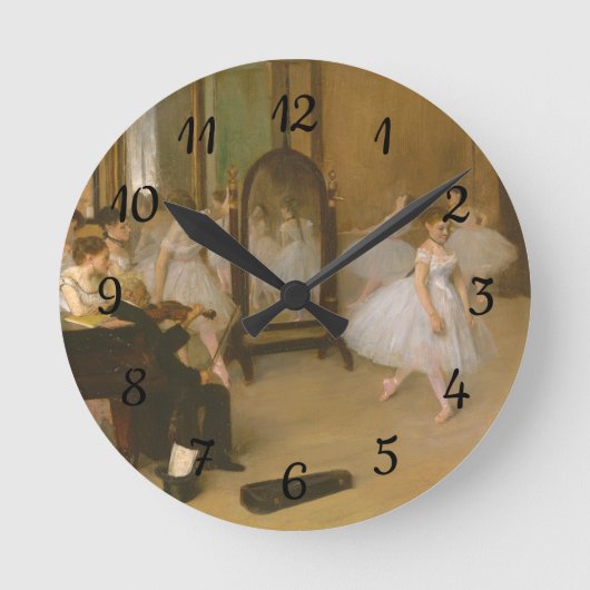 De dansles (1870) Edgar Degas Ronde Klok (Voorkant)