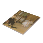De dansles (1870) Edgar Degas Tegeltje (Zijkant)