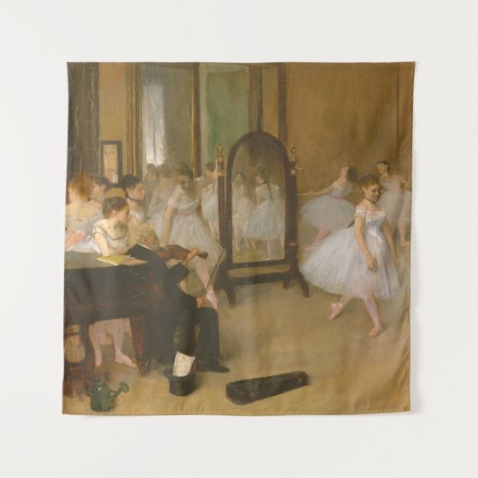 De dansles (1870) Edgar Degas Wandkleed (Voorkant)