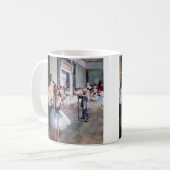 De dansles door Edgar Degas, vintage balletkunst Koffiemok (Voorkant links)