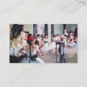 De Dansles door Edgar Degas Visitekaartje (Achterkant)
