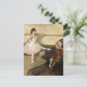 De dansles - Edgar Degas Briefkaart (Staand voorkant)