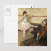De dansles - Edgar Degas Briefkaart (Voorkant / Achterkant)