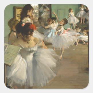 De dansles - Edgar Degas Vierkante Sticker