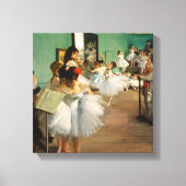 De dansles van Edgar Degas Canvas Afdruk (Voorkant)