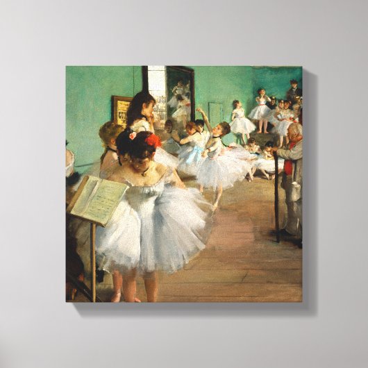 De dansles van Edgar Degas Canvas Afdruk (Voorkant)