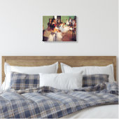De dansles van Edgar Degas Canvas Afdruk (Insitu (Slaapkamer))