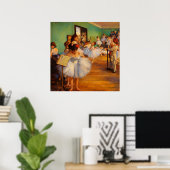 De dansles van Edgar Degas Poster (Thuiskantoor)