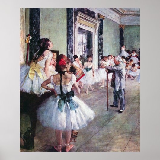 De dansles van Edgar Degas, Vintage baletskunst Poster (Voorkant)