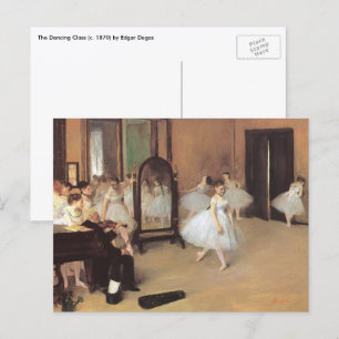 De dansles van Edgar Degas, Vintage Ballet Briefkaart