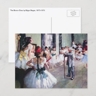 De dansles van Edgar Degas, Vintage balletkunst Briefkaart