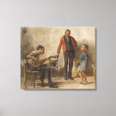 De dansles van Thomas Eakins Canvas Afdruk (Voorkant)