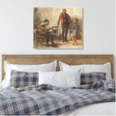 De dansles van Thomas Eakins Canvas Afdruk (Insitu (Slaapkamer))