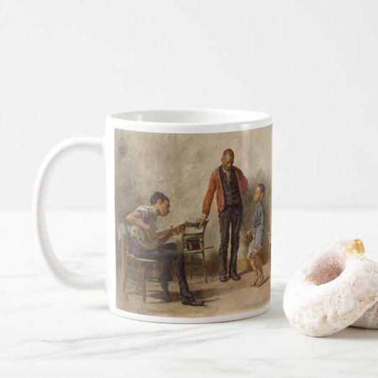 De dansles van Thomas Eakins Koffiemok (Met donut)