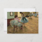 De danslessen van Edgar Degas Bedankkaart (Voorkant)