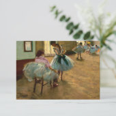 De danslessen van Edgar Degas Bedankkaart (Staand voorkant)