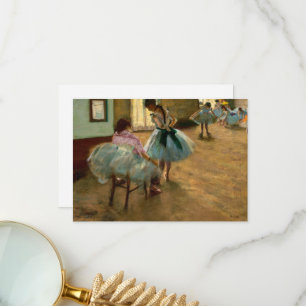 De danslessen van Edgar Degas Bedankkaart
