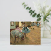 De danslessen van Edgar Degas Feestdagenkaart (Staand voorkant)